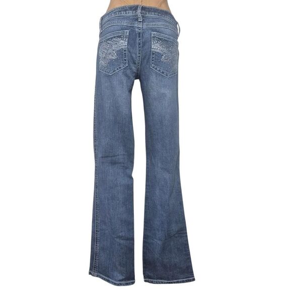 Rock 47 by Wrangler Vintage Y2K Ultra Low Rise Jeans Size 3 x 34 - Picture 2 of 5